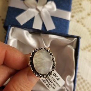 Sterling Silver Pearl Ring Sz. 6.5